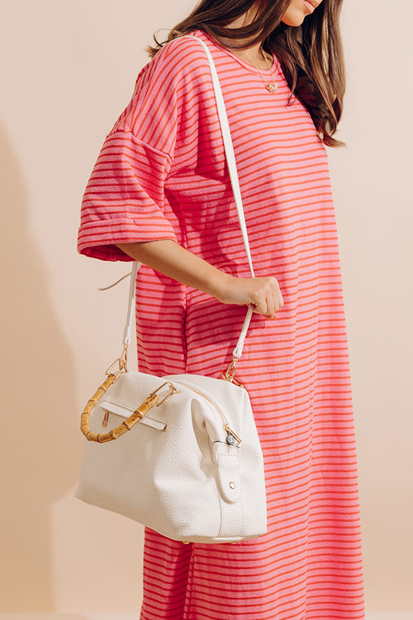 Classic Moment Faux Leather Tote