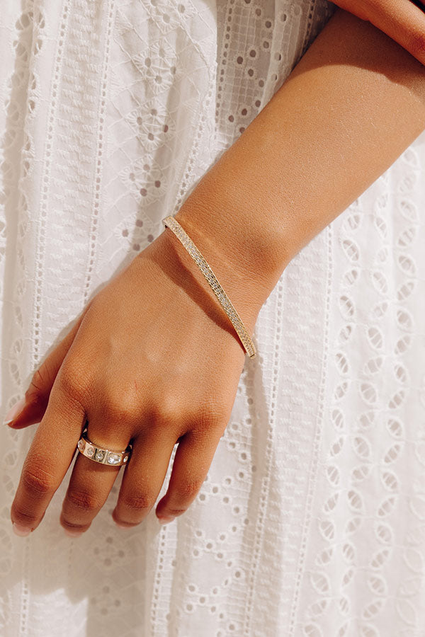 Melinda Maria Ashley Pavé 4mm Cuff Bracelet Image - 1