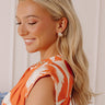 Melinda Maria Norah Pave Double Hoop Earrings Image - 1