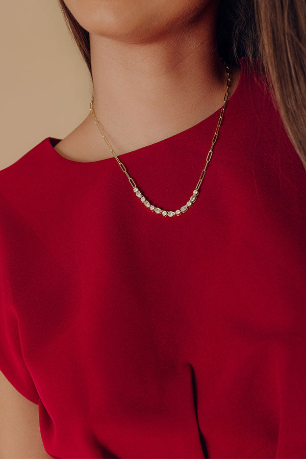 Melinda Maria Isla Samantha Tennis Necklace Image - 1