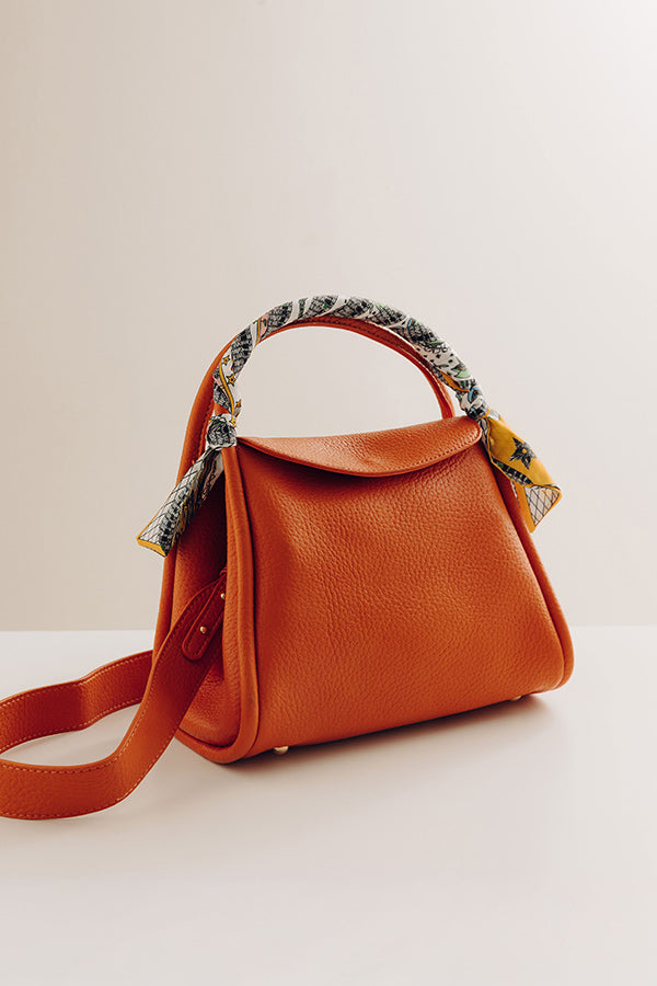 Manhattan Views Faux Leather Purse in Orange Image - 5