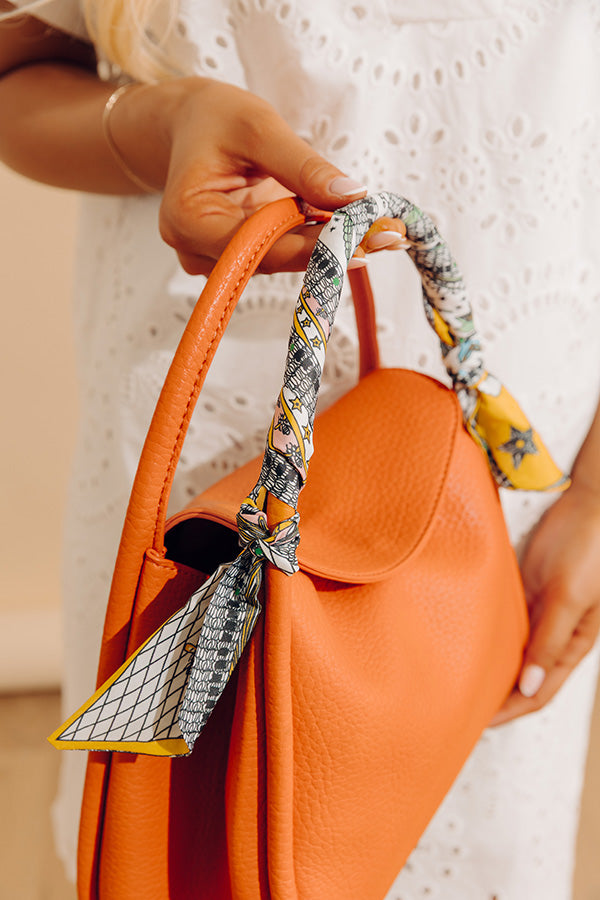 Manhattan Views Faux Leather Purse in Orange Image - 3