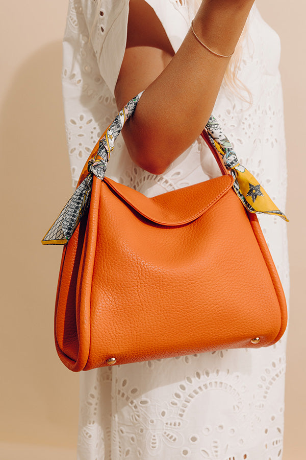 Manhattan Views Faux Leather Purse in Orange Image - 1