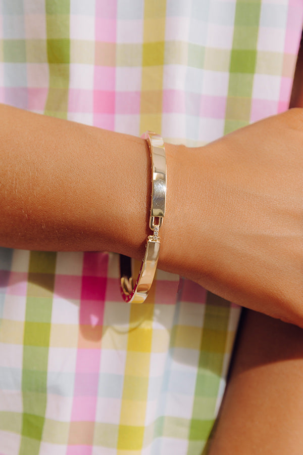 Melinda Maria Ashley Lock 6mm Cuff Bracelet Image - 2