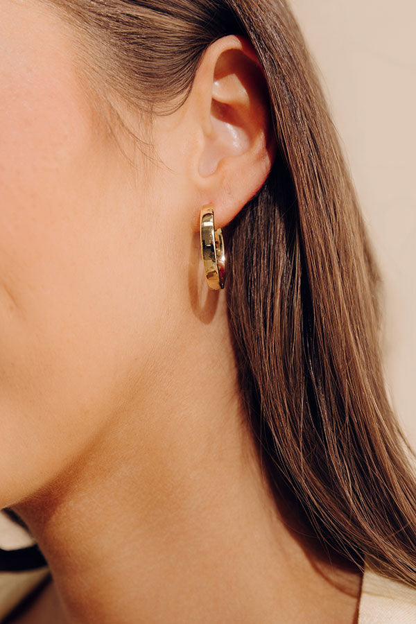 Melinda Maria Ashley Reversible 1 inch Hoop Earrings Image - 2