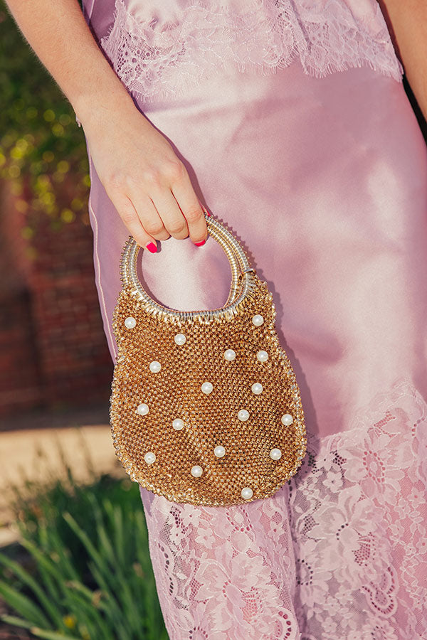 Travel, Lightly Pearl Embellished Jelly Purse