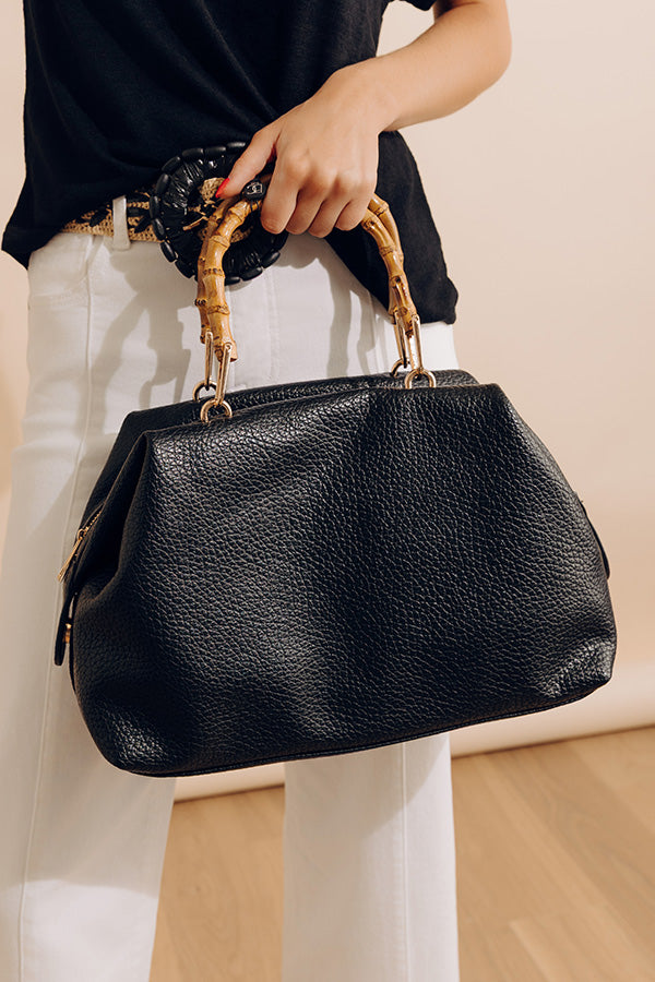 Polished Essential Faux Leather Tote Image - 1