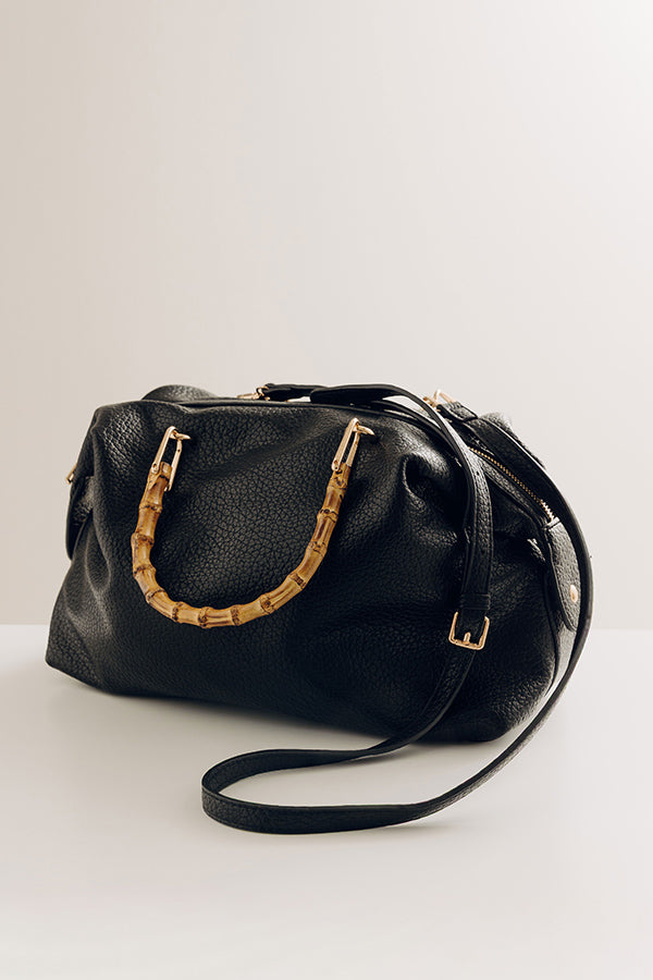 Polished Essential Faux Leather Tote Image - 2