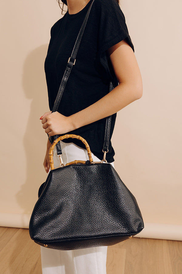 Polished Essential Faux Leather Tote Image - 4