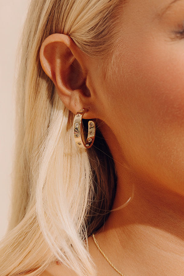 Melinda Maria Ashley Rodeo 1 inch Hoop Earrings Image - 2