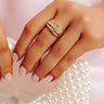 Melinda Maria Oh She Fancy Stacked Diamond Ring Image - 1
