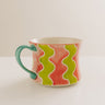 Pop Of Color Stoneware Mug in Coral Image - 1