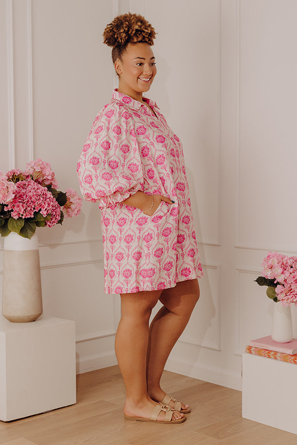 Happy Petals Floral Mini Dress Curves Image - 3