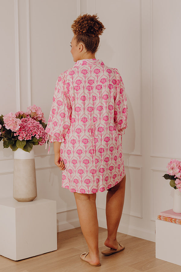 Happy Petals Floral Mini Dress Curves Image - 4