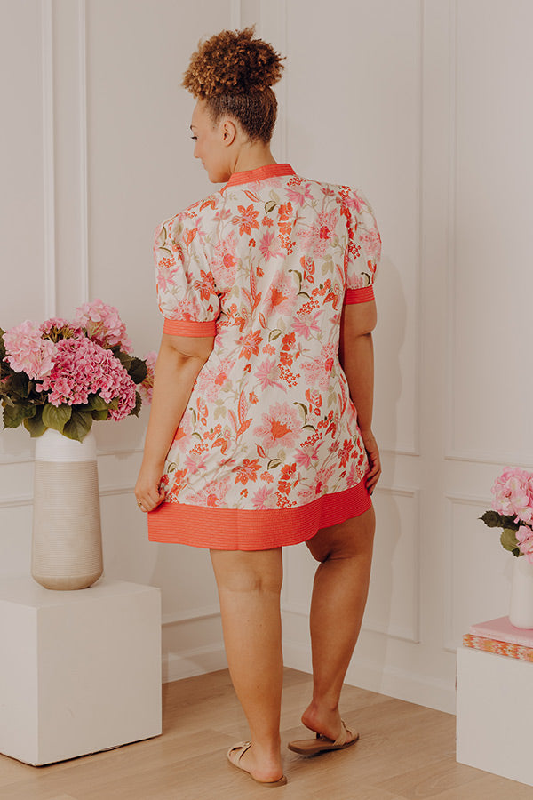 Bloom Bliss Floral Mini Dress Curves Image - 4