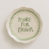More Por Favor Scalloped Stoneware Mini Plate Image - 1