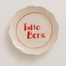 Tutto Bene Scalloped Stoneware Mini Plate Image - 1