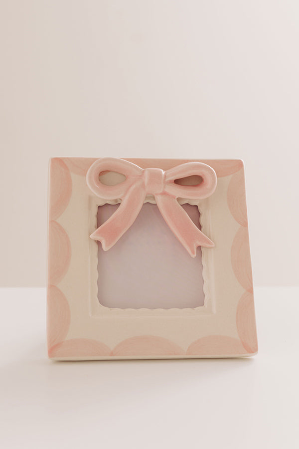 Coquette Charm Stoneware Mini Photo Frame Image - 2