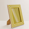 Stripe A Pose Resin Photo Frame in Lime Punch Image - 1