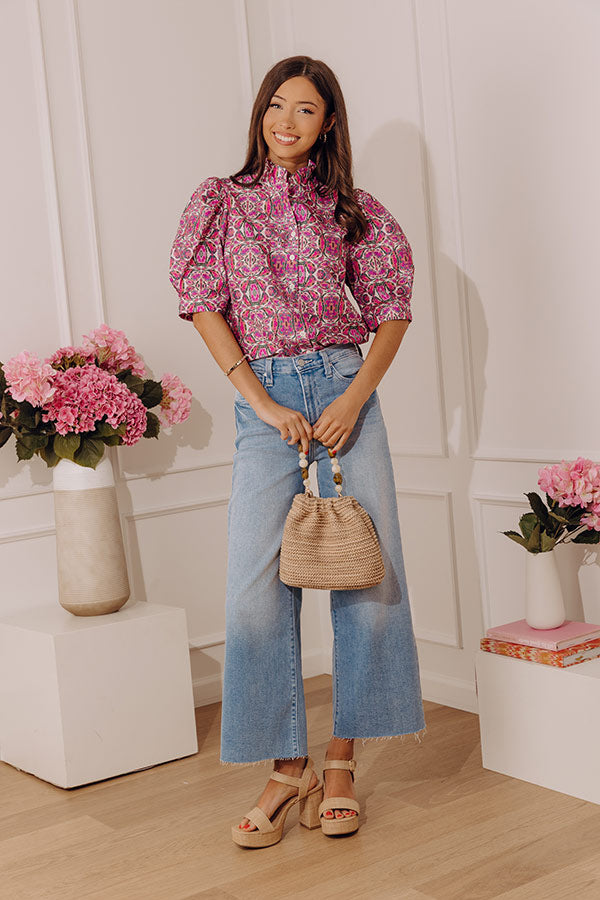 Uptown Pretty Button Up Top Image - 2