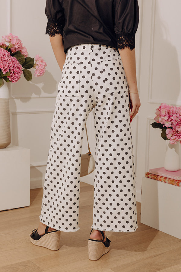 In The Spotlight High Waist Wide Leg Jeans in White Image - 4