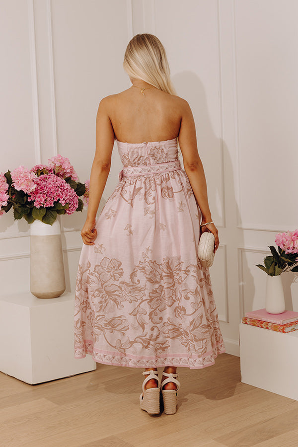 pink dress online shopping Girls: Easy Love Blush Pink Smocked Maxi Dress Shop the Mint