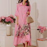 Sweet Statement Floral Button Down Linen Midi Dress Image - 1