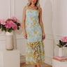 Petal Prestige Embroidered Floral Midi Dress Image - 1