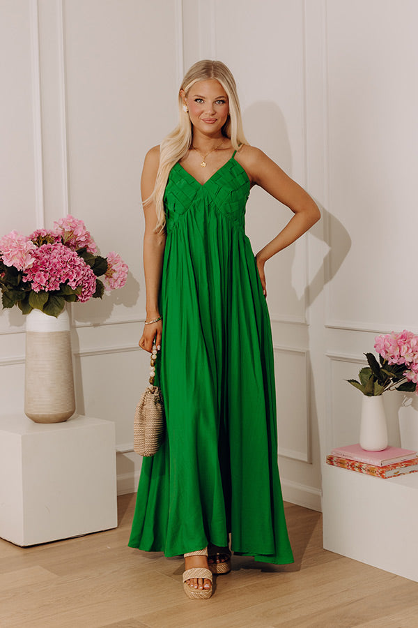 A Little Getaway Woven Maxi Dress Image - 3