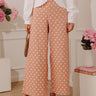 In The Spotlight High Waist Wide Leg Jeans in Peach Blush Image - 1