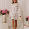 Just Add Bubbles Floral Lace Mini Dress Image - 1