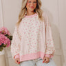 Floral Daydream Oversized Sweatshirt in Pink Image - 1