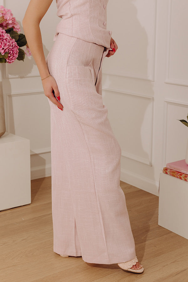 Polished Moment High Waist Tweed Wide Leg Pants Image - 4