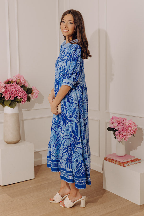 Bloom Bliss Getaway Floral Midi Dress Image - 2