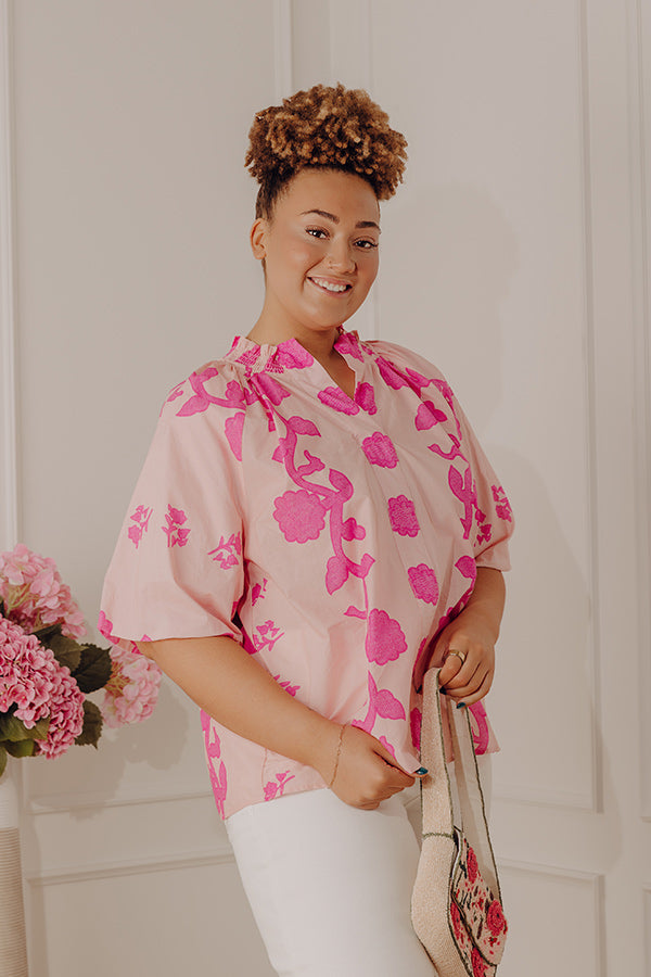 Happy in Blooms Shift Top Curves Image - 4