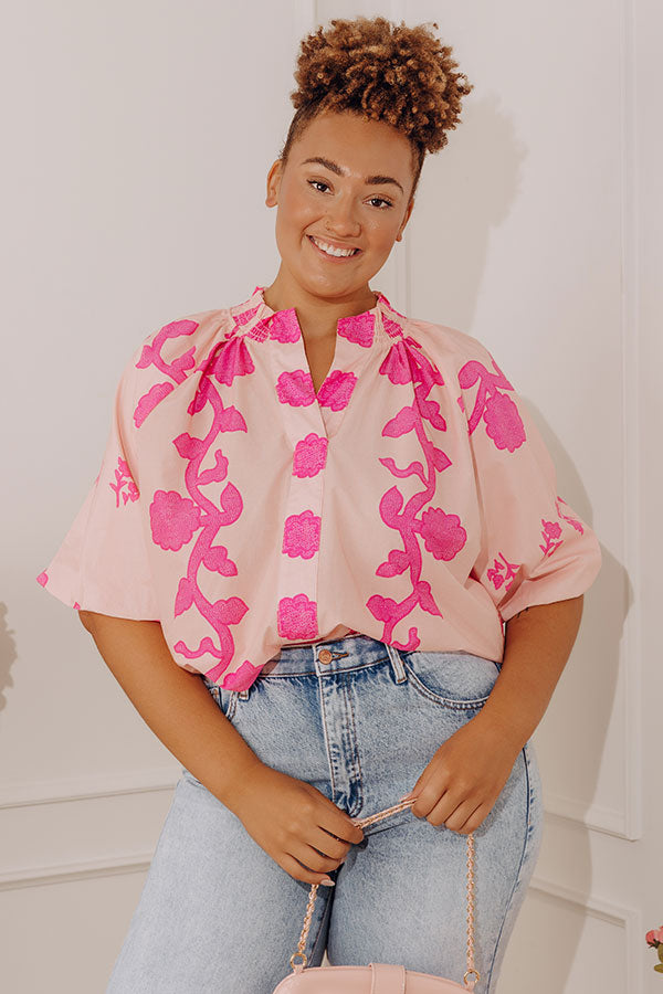 Happy in Blooms Shift Top Curves Image - 1