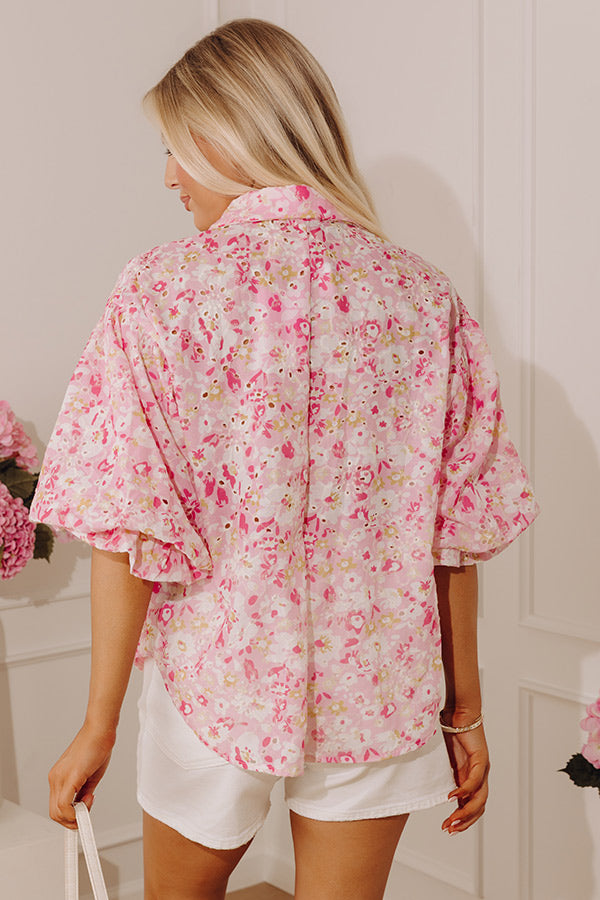 Whispering Petals Eyelet Top Image - 3