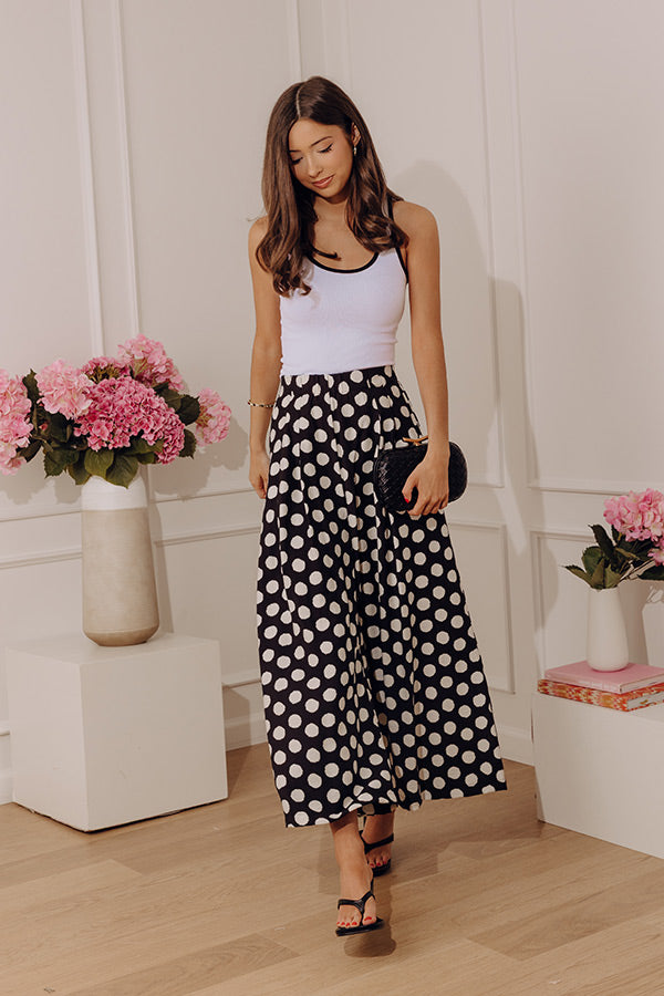 Haute Spot High Waist Wide Leg Pants in Black