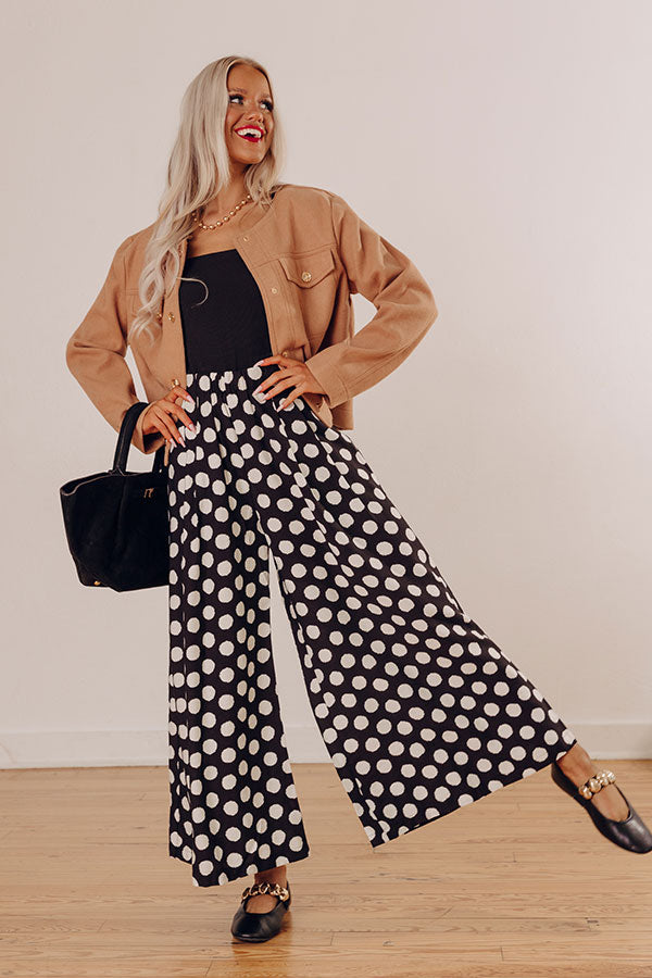 Haute Spot High Waist Wide Leg Pants in Black Image - 1