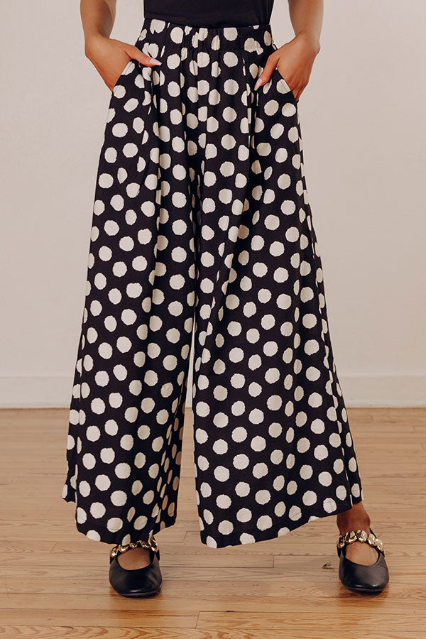Haute Spot High Waist Wide Leg Pants in Black Image - 2