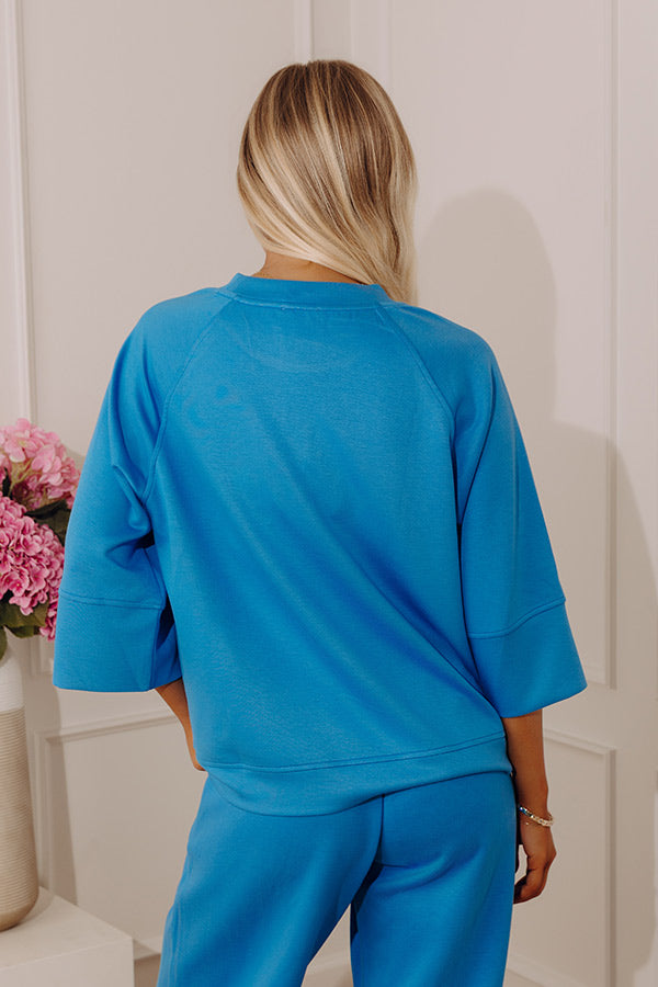 Instant Favorite Scuba Tee in Ocean Blue Image - 4