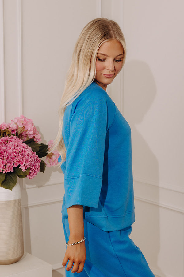 Instant Favorite Scuba Tee in Ocean Blue Image - 3