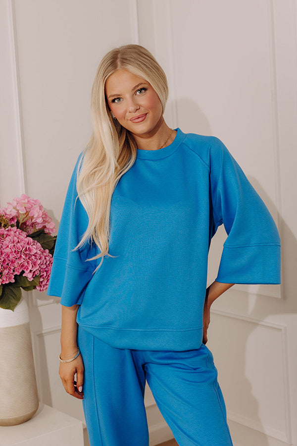 Instant Favorite Scuba Tee in Ocean Blue