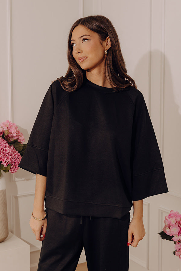 Instant Favorite Scuba Tee in Black Image - 1