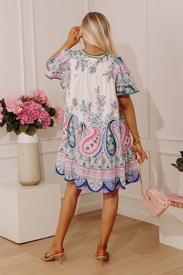 Brunch and Bellinis Floral Mini Dress Image - 4