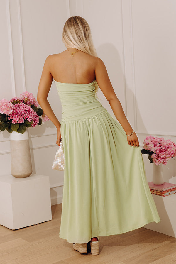 VIP Evening Ruched Maxi Dress Image - 3