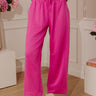 Instant Favorite High Waist Scuba Wide Leg Pants in Violet Image - 1
