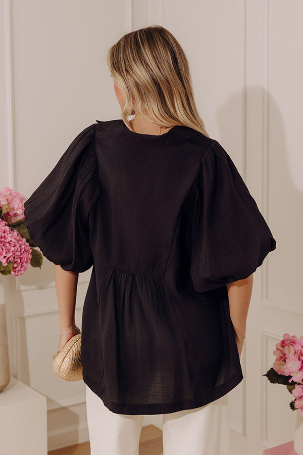 Penthouse Poise Smocked Top Image - 3