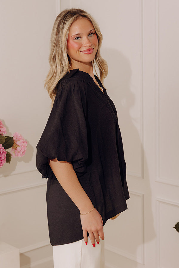 Penthouse Poise Smocked Top Image - 4