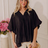 Penthouse Poise Smocked Top Image - 1